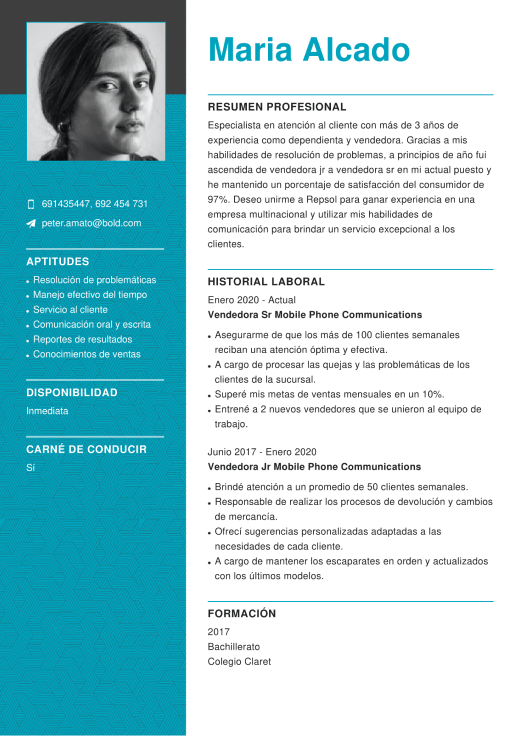 Ejemplos de Curriculum Vitae Reales