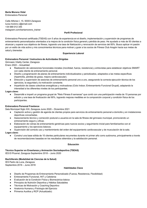 ejemplo de currículum con voluntariado