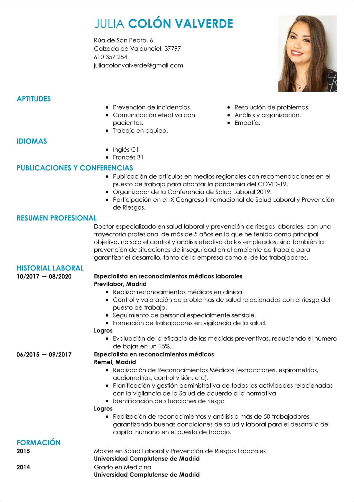 curriculum creativo