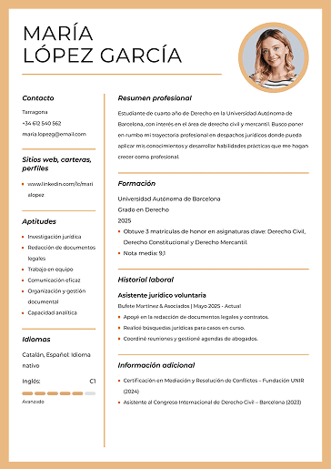 Elegir plantilla de LiveCareer 2