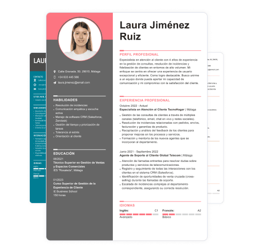 Elegir plantillas de currículum