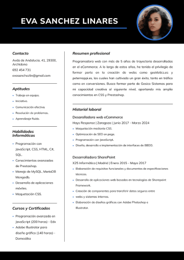 Plantilla de currículum moderno 1