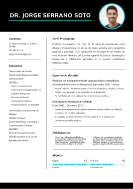 Formato moderno hoja de vida 2