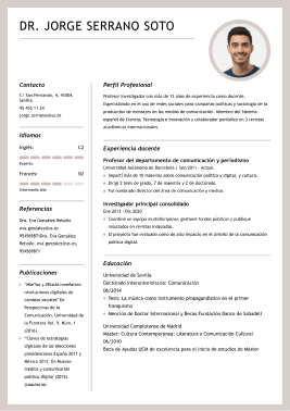 Formato moderno hoja de vida 3