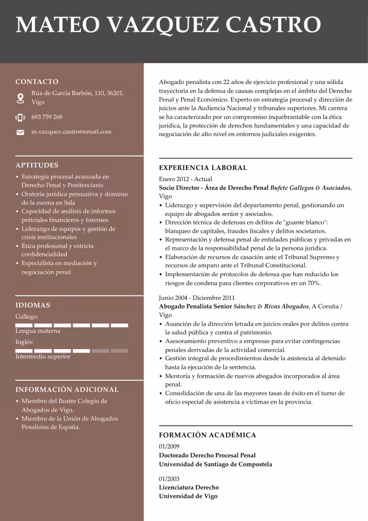 Formato de hoja de profesional 5