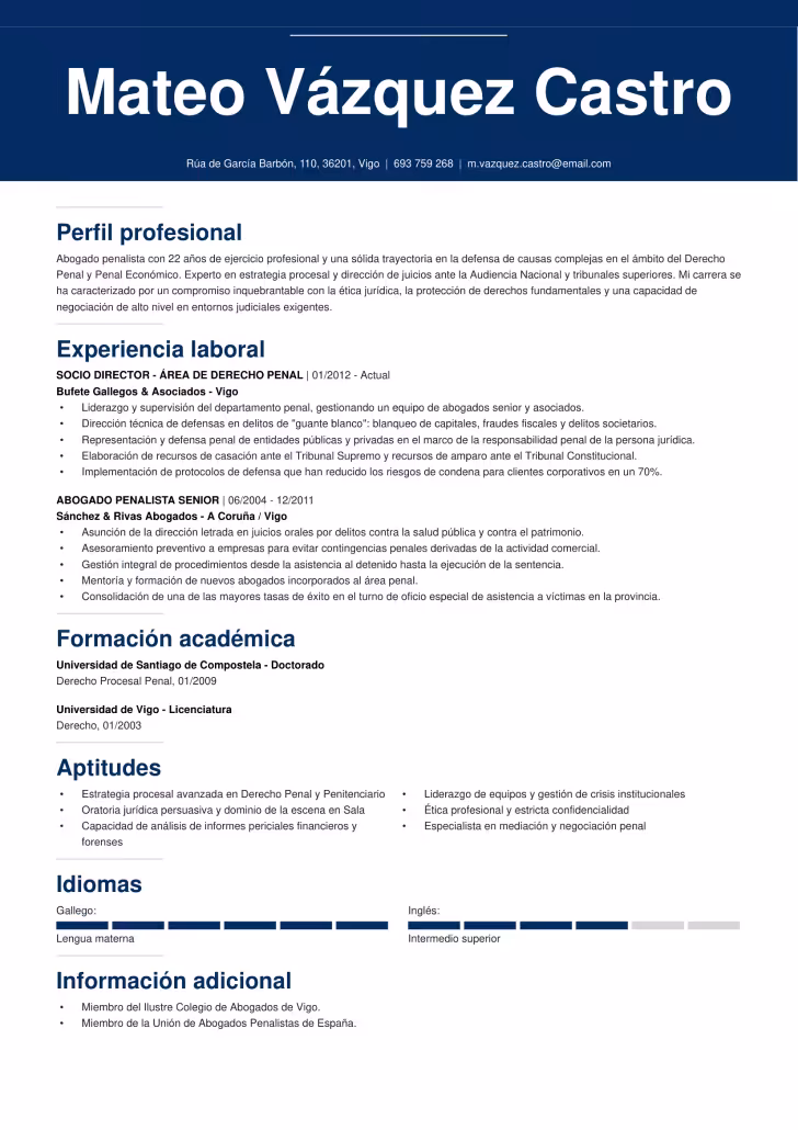 Formato de hoja de profesional 4