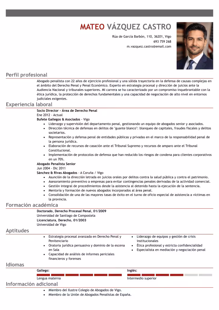 Formato de hoja de profesional 2