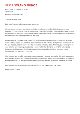 Plantilla de carta de presentación moderna 2