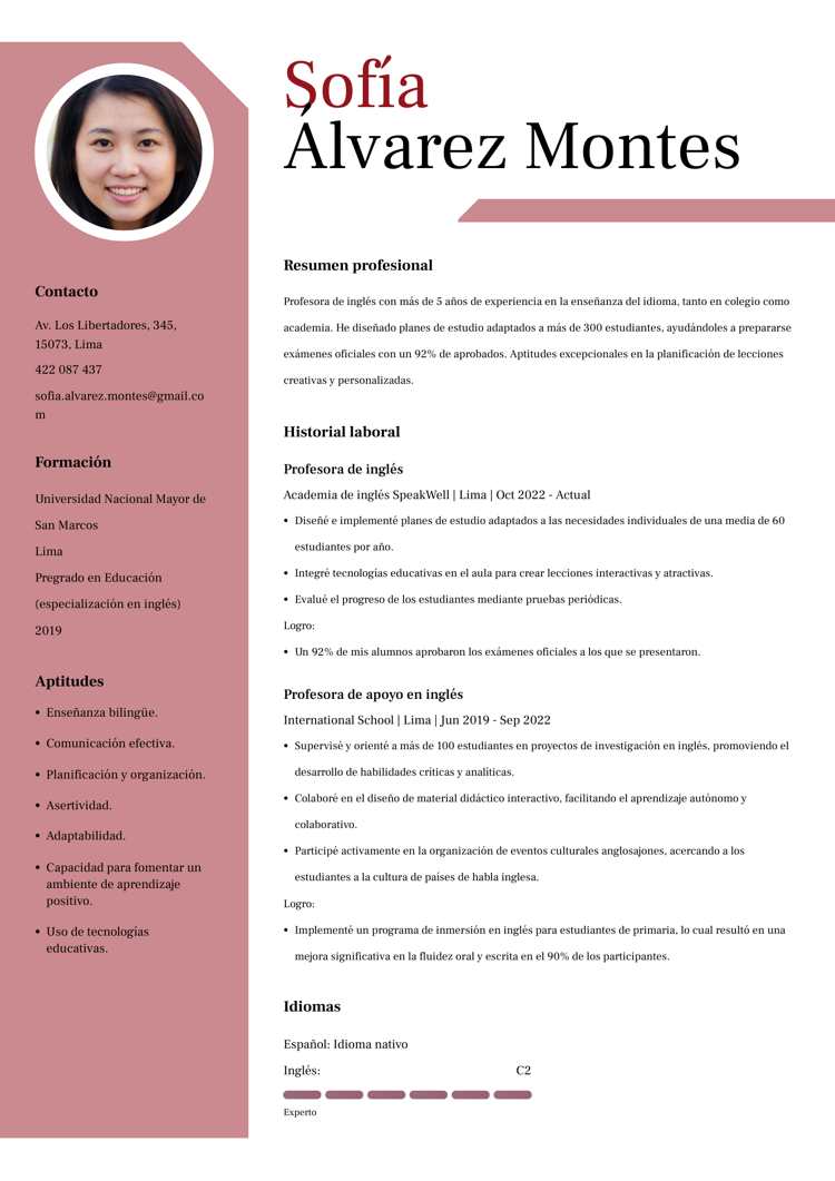 CV para Perú_ Modelo “Plantilla 7