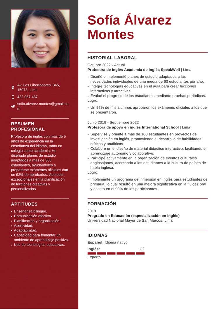 CV para Perú_ Modelo “Moderno 6