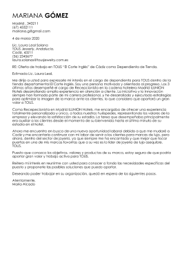 Plantillas de carta de presentación profesional 2