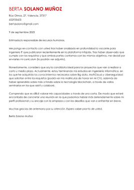 Plantillas de carta de presentación moderna 2