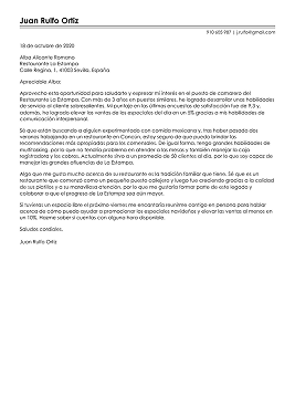 Plantillas de carta de presentación original 1