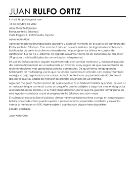 Plantillas de carta de presentación original 3