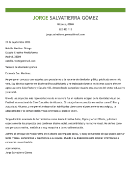 Plantillas de carta de presentación creativa 2