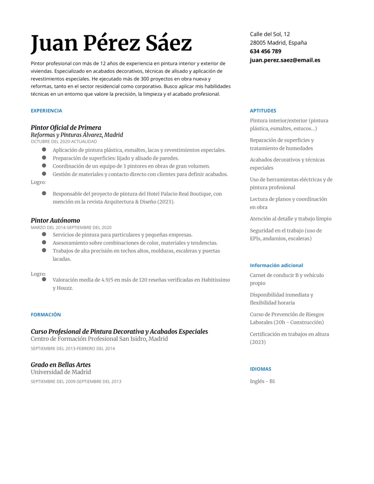 Modelo de plantilla de Google Docs Serif