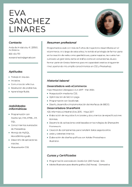 Plantillas de currículum modernas 1