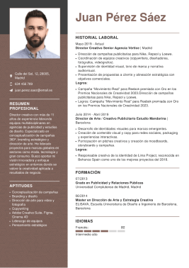 Plantillas de currículum originales 8