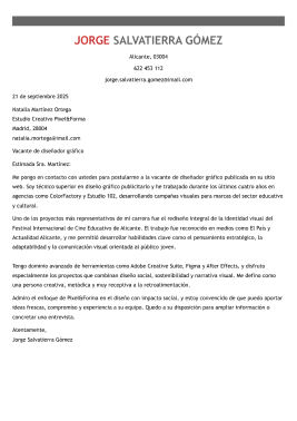 Plantilla de carta de presentación creativa 1