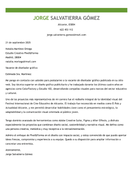 Plantilla de carta de presentación creativa 2