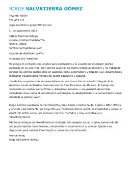 Plantilla de carta de presentación creativa 4