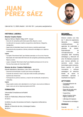 Plantilla de CV por profesión 3