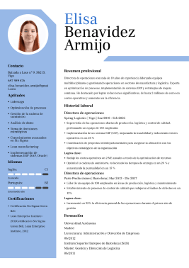 Plantilla de CV por profesión 4
