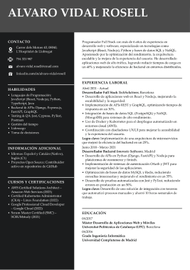 Plantilla de CV por profesión 7