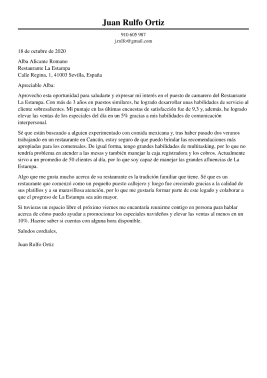 Plantilla de carta de presentación tradicional 4